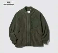 ユニクロ x ホワイトマウンテニアリング フリース mサイズ オリーブ