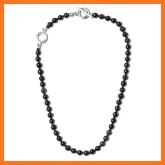 【新品】 [GAVU] [ガーブ] マットオニキス マンテル 編み結びパワーストーンチョーカーネックレス レディース 0