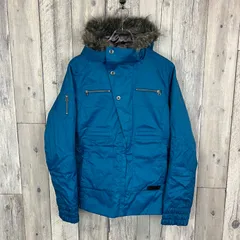 BURTON バートン DRYRIDE ドライライド ブルー 防寒 撥水 耐水 ファー 取り外し可能 スノボ スノーボード スキー ウェア 中綿 ダウンジャケット マウンテンパーカー メンズ M サイズ