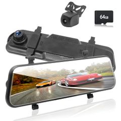 ドライブレコーダー 前後カメラ 4KUHD ミラー型 ドラ170度超広角 駐車