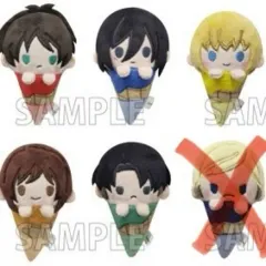 まとめ売り) 進撃の巨人 進撃の巨人のアイス くるみたぴぬい リヴァイ・エレン・ミカサ・アルミン・サシャ