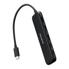 エレコム USB-C ハブ ドッキングステーション 5in1 100W PD対応 HDMI 4K30Hz 高速データ転送 5Gbps ブラック