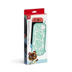 【任天堂純正品】Nintendo Switchキャリングケース あつまれ どうぶつの森エディション ~たぬきアロハ柄~(画面保護シート付き)