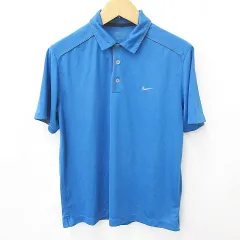 ナイキゴルフ NIKE GOLF ポロシャツ 半袖 速乾 青 グレー ブルー XL