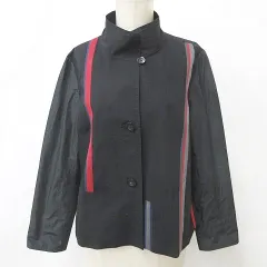 michelle modello ミッシェルモデロ ジャケット スタンドカラー ウール ブラック レッド ブルー グレー 黒 赤 青 F