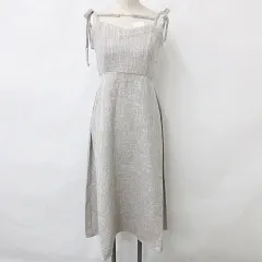 アプレジュール apres jour ワンピース キャミワンピース ロング チャーム ツィード フレアー ベージュ F