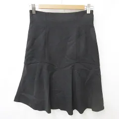 プロポーション ボディドレッシング PROPORTION BODY DRESSING スカート フレアースカート 膝丈 切替 黒 ブラック M
