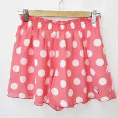 プーマ PUMA ゴルフ パンツ ショートパンツ キュロットスカート 総柄 ドット 水玉 総柄 ピンク 白 ホワイト M