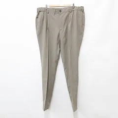 パンツ スラックス ロング 大きいサイズ 茶 ブラウン 4L