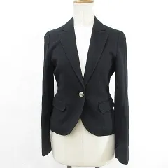 ザ・スーツカンパニー THE SUIT COMPANY ジャケット テーラードジャケット シングル 1B ベルト 総裏 黒 ブラック 38