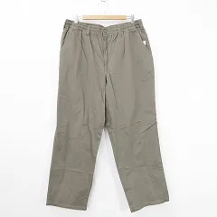 パンツ イージーパンツ ロング 大きいサイズ 綿 カーキ 3L