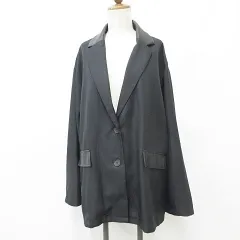 クラシカルエルフ CLASSICAL ELF ジャケット テーラーカラー シングル 別布 大きいサイズ 黒 ブラック XL 