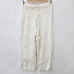 スナイデル SNIDEL HOME パンツ ルームウェア 部屋着 パジャマ シャギー ストレッチ アイボリー F