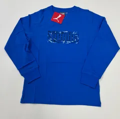 プーマジュニア長袖Tシャツ140ブルー新品