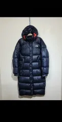 (95) THE NORTH FACE ザノースフェイス ダウンジャケット ロング丈 ダウンコート アウター フード取り外し ファー