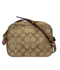 美品 コーチ ショルダーバッグ 斜め掛け シグネチャー 91677 レディース COACH