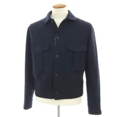 【中古】タリアトーレ TAGLIATORE TAKU ウールポリエステル ショートブルゾン ネイビー【サイズ48】【メンズ】のサムネイル