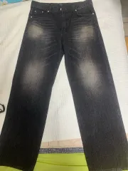 ブラックデニム ウォッシュ デニム パンツ 32