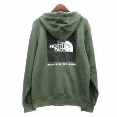 ザノースフェイス THE NORTH FACE バックスクエアロゴ プルオーバー フーディ スウェット パーカー Box NSE Pullover Hoodie A7UNS カーキ S