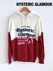 HYSTERIC GLAMOUR　ヒステリックグラマー　IT’s OKAY pt 2COLOR パーカー　ヒスガールニットパーカー　定価24,200円　2023年製　【メンズ】～Sサイズ　オフホワイト　レッド　ネイビー　カジュアル　送料込み　6462688