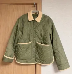 ザラキッズ ZARA カーキ キルティングジャケット 14y (164)