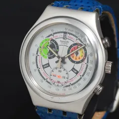 QZ スウォッチ アイロニー グレー文字盤 クロノ レディース腕時計 2000000 NSK KRK