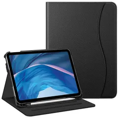 新品 Fintie iPad 第11世代 (A16、2025) / 第10世代 (2022) ケース 11/10.9インチ 保護カバー Apple Pencil 収納可能 ２つ折スタンド マルチ視角 オートスリープ機能付き ポケット付き 傷つけ防止 PU合成レ