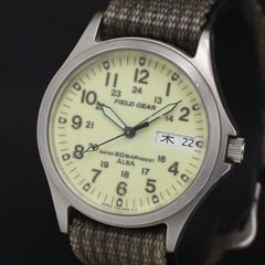 希少 不動】セイコー 腕時計 アルバ ミリタリー デイデイト キャンパー 