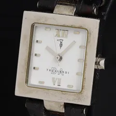 箱付 トラサルディ TRD-6027 QZ 白文字盤 レディース腕時計 KRH 2000000 NSK