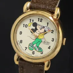 QZ セイコー アルバ ディズニー ミッキーマウス V811-0550 アイボリー文字盤 レディース腕時計 2000000 NSK KRK
