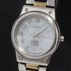 ソーラー シチズン ウィッカ E030-S006015 シェル文字盤 レディース腕時計 2000000 NSK KRK