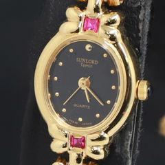 箱付 ロッソーナ ダイヤモンドコレクション QZ シェル文字盤 石付