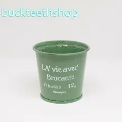 【園芸・農業用品】エイチ・ツーオー　ブリキポットＳＳグリーン　７４０５　【６】４５８９５８８２７４０５９