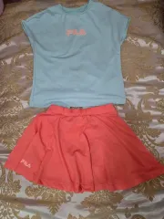 FILA 上下セット (半袖Tシャツ + スカート) 120