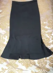 ブラック マーメイド スカート スリット スカート
