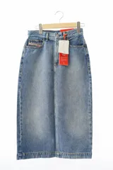 ディーゼル DIESEL De-Ronny Pencil Skirt デニム タイト スカート 25 ライトブルー ブランド古着ベクトル 中古 ●■ 251010