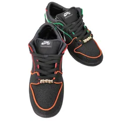 ナイキスケートボーディング NIKE SB Bronx Girls Skate Dunk Low Pro Black/Challenge Red メンズ JPN：26 