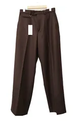 MATSUFUJI マツフジ 25AW Flannel Wool Wide Trousers フランネル ウール ワイド トラウザーズ スラックス パンツ M253-0401 2 茶ブラウン ブランド古着ベクトル 中古●■251124