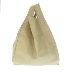 マルタンマルジェラ Martin Margiela MM6 13SS LEATHER BAG トライアングル レザー トート バッグ S32WC0029 ベージュ ブランド古着ベクトル 中古▲●241015