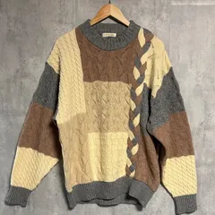 LANCEL(ランセル)90s00s archiveウールデザインニット切り替えパッチワークマルチY2K平成のサムネイル