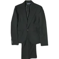 POLO RALPH LAUREN ポロ・ラルフローレン ブラックパンツスーツ 211800789002 / 211805633001 (JK)4/(PT)6 BLACK スーツ セットアップ 1Bジャケット＆フレアスラックス g18131