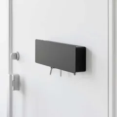 新品 送料無料 山崎実業 キーフック 扉付き tower タワー マグネットキーフック ロング 10343 ブラック｜沖縄発送不可【SPORTUS】