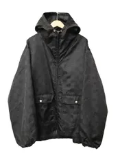 グッチ GUCCI OFF THE GRID オフザグリッド GGパターン 総柄ロゴ フーデッド ジップ ジャケット ブルゾン 631105 52 黒ブラック ブランド古着ベクトル 中古☆AA★251012