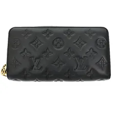 ルイヴィトン LOUIS VUITTON モノグラム エンボス ジッピーウォレット クッサン ラウンドファスナー 長財布 M81510 ノワール 黒ブラック ブランド古着ベクトル 中古☆AA★▲■251118
