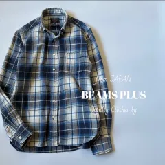 BEAMS PLUS / タータンチェック　コットンフランネル　ボタンダウン シャツ