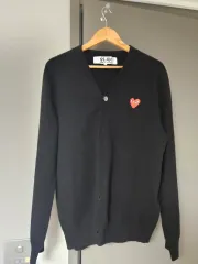 コム・デ・ギャルソン PLAY ブラック カーディガン XL 出品