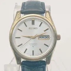 【稼働 良品】201-1 SEIKO MATIC-P セイコー マチック 5106-8010 メンズ腕時計 自動巻き デイデイト ゴールド文字盤