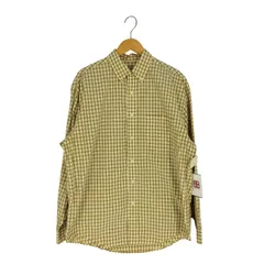 エディーバウアー Eddie Bauer 90s モーリシャス製 チェック柄 ボタンダウン長袖シャツ メンズ import：M 