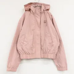 MAISON KITSUNE　メゾンキツネ　ナイロンジャケット　パーカー　フード　フーディー　ブルゾン　ナイロン　ピンク　レディース　M　b00311
