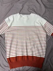 ストライプ 半袖 Tシャツ XL